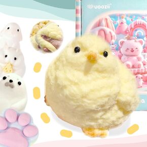 Handmade Chick Taba Squishy Toys Ultra Soft Squishy Fidget Toys Silicone Squeeze Toys for Kids & Adults ( Chicken ) in Saudi Arabia