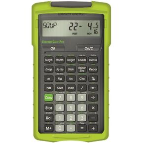 الصناعات المحسوبة 4225 Concretecalc Pro Prot-inch-faction ، أداة حاسبة Matric Construction للخرسانة والبناء والرصف والمقدرين