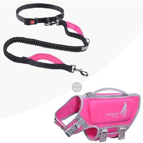 Hands Free Dog Leash & Dog Life Jacket