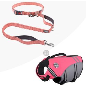 Hands Free Dog Leash & Dog Life Jacket