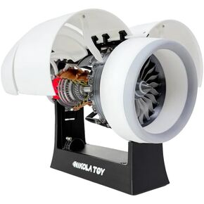 صغر حجم RR Trent 900 Turbofan Model ، نموذج عالي الاستخدام للعشاق ، مجموعة جذع متعدد الوظائف للمشاريع الإبداعية والاستكشاف (الحجم الصغير T900) (الحجم الصغير)