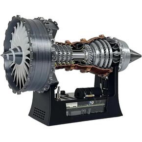 نموذج محرك Tr900 Turbofan ، 1:20 محرك الطائرات Turbojet Turbojet القابل للتعديل ، لعبة تعليم العلوم الميكانيكية ثلاثية الأبعاد ، هدية متحمس الطيران (سوبر)