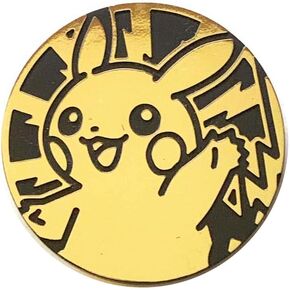 Pokemon Coin - Pikachu Waving - 2 بوصة - حجم الحجم - البلاستيك