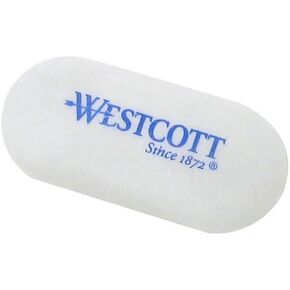Westcott Oval Eraser ، 2 عبوة ، أبيض