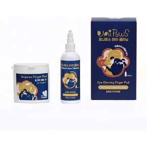 Eye Cleaning Finger Pad Set for Dogs and Cats-6 Plant Extracts Mild and Non Irritating,Special researched Formula,Relieve discomfort in The Eye Area(Made in Korea)