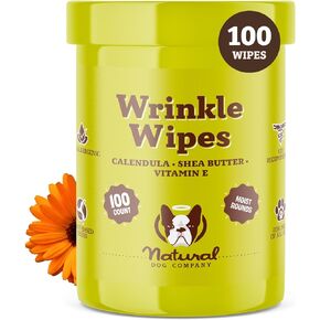Natural Dog Company Dog Eye Wipes for Tear Stains - 100 Count in Saudi Arabia
