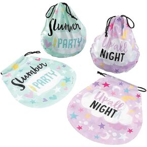 Fun Express Slumber Party Favor Bags - Party Supplies - 12 Pieces