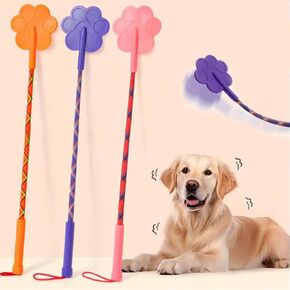 3 PCS Dog Training Stick Pole ، 16.73 بوصة أدوات تدريب جرو السوط مع مقبض مضاد للانزلاق ، والتمرين في الهواء الطلق والداخلية القطب الكلاب التفاعلية للكلاب المتوسطة الصغيرة