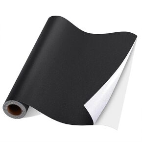 طقم شريط تصحيح إصلاح الجلود ، 16 "× 40" تصحيح إصلاح جلد لاصق ذاتي للأثاث ، مجموعة إصلاح الجلود فينيل لمقعد السيارة ، الكراسي ، الأريكة ، الأريكة ، القارب الأسود