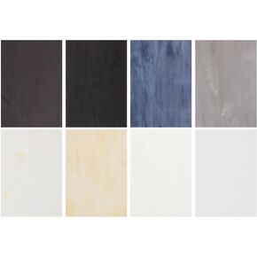 MECCANIXITY 8 Sheets Stained Glass Sheets,4 x 6 Inch Variety Mosaic Glass Tiles for DIY Projects Home Crafts Decoration,Black & White Series