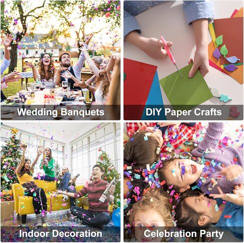 Rebower 2000 PCS 4 بوصة المربعات الورقية الأنسجة ، مربعات الأنسجة البرتقالية الجدول Confetti ملونة من الأنسجة الورقية ، [لمشاريع DIY ، اللوازم الفنية ، كتب القصاصات ، عيد الحب] in Saudi Arabia