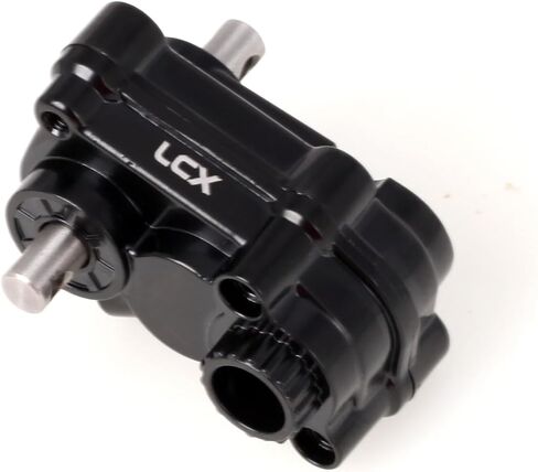 LCX Racing 1/1TH RC Crawler Car Mansmission نقل نقل الألمنيوم لـ SCX10 II 90046 90047 ، ترقيات أجزاء الملحقات (أسود) in Kuwait