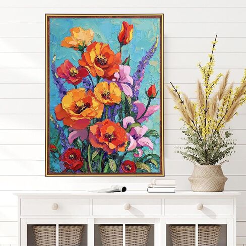 MEIYUDA Dog Diamond Painting Kits for Adults, 5D Cartoon Cute Doggy Full Drill Diamond Art, DIY Love Heart Full Diamond Art Painting Kit for Present Home Wall Decor 16x12 Inch in Saudi Arabia