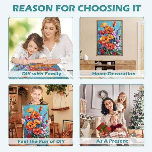 MEIYUDA Dog Diamond Painting Kits for Adults, 5D Cartoon Cute Doggy Full Drill Diamond Art, DIY Love Heart Full Diamond Art Painting Kit for Present Home Wall Decor 16x12 Inch in Saudi Arabia