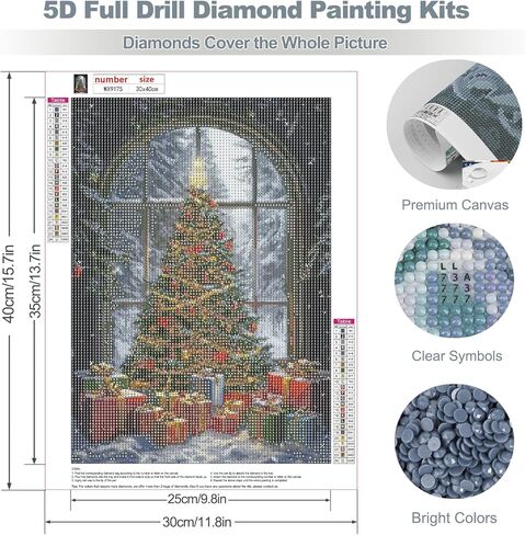 MEIYUDA Dog Diamond Painting Kits for Adults, 5D Cartoon Cute Doggy Full Drill Diamond Art, DIY Love Heart Full Diamond Art Painting Kit for Present Home Wall Decor 16x12 Inch in Kuwait