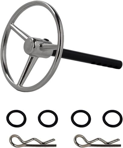 CNC Aluminum Universal RC Steering Wheel for SCX10 TRX4 RC4WD D90 D110 Etc 1/10 Scale RC Crawler Car Interior Accessories (Silver) in Saudi Arabia