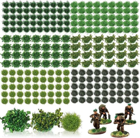 234 Pcs Static Grass Tuft Flower Cluster Vegetation Groups Self Adhesive Miniature Flowers Grass Tufts Terrain Model Kit for Diorama Supplies Railway Scenery Landscape(Summer Grass) in Kuwait