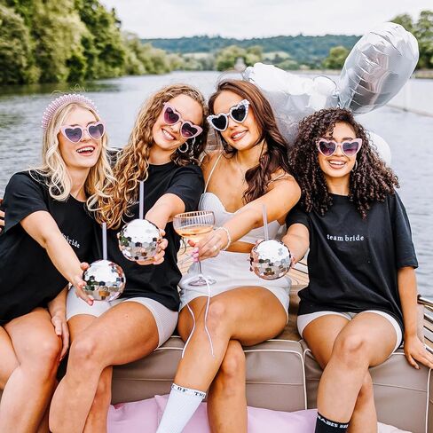 ALINK Disco Ball Cups with Straws, 20 OZ Silver Disco Party Tumbler, Taylor Birthday Party Decorations Cups for Bachelorette Party, Bride Shower, 1970s Nightclub Barbie, Pack of 2 in Kuwait