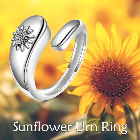 Sterling Silver Urn Ring for Ashes Pets Dog Cat Keepsake Memorial Cremation Jewelry for Women in Saudi Arabia