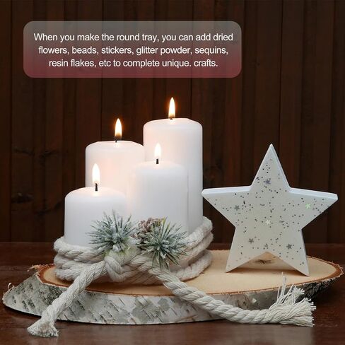 PATIKIL 4.7 Inch Five-Pointed Star Shape Resin Mould, Star Silicone Moulds for Epoxy Resin Blank Casting Mould for DIY Craft Home Decorations Making Tool, White in Kuwait