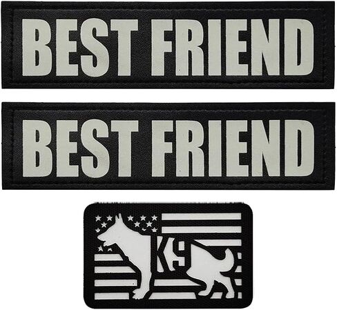 3PCS AliPlus Reflective Dog Patches K9 Patch Removable Hook Loop Patch for Dog Vest Harness Service Dog in Training（Do Not Pet） in Saudi Arabia