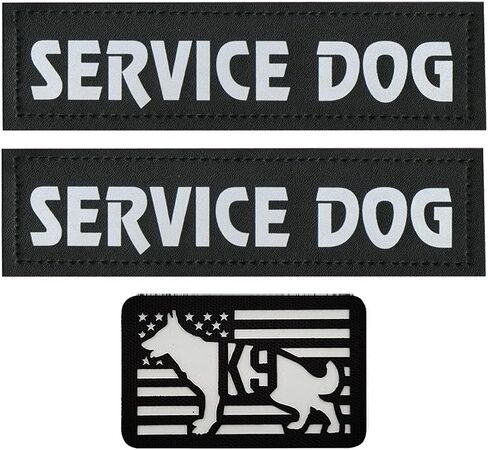 3PCS AliPlus Reflective Dog Patches K9 Patch Removable Hook Loop Patch for Dog Vest Harness Service Dog in Training（Do Not Pet） in Saudi Arabia