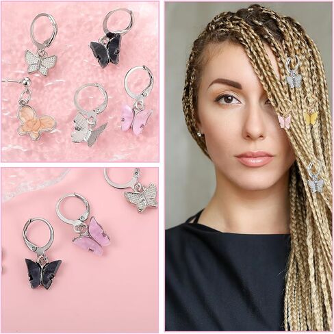 علامات غرزة للكروشيه ، 20pcs كروشيت غرزة علامة لطيف سحر المينا الفراشة سحر قفل القفل قفل علامات غرزة للحياك النسيج ملحقات الخياطة المجوهر in Kuwait