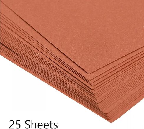TOP-VIGOR 25 Sheets Origami Paper Double Sided, 15cm x 15cm (6x6 inch) Coloured Paper, 70gsm Handmade Paper Cardstock for DIY Art, Gifts Decor, Paper Drawing Cutting, Beginners, Orange Red in Saudi Arabia