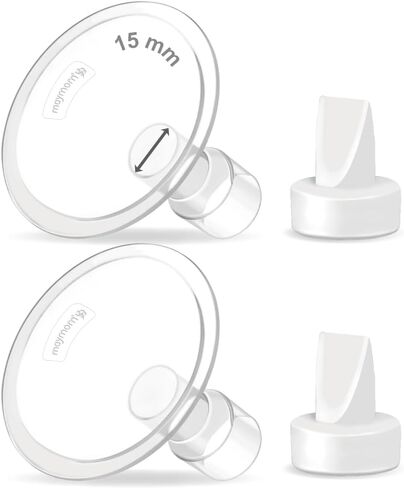 Maymom Compatible 17mm Breastshield Flange for Lansinoh Breastpump & Valve. Not Original Lansinoh Pump Parts. Replace Lansinoh Flange ComfortFit. Work with Lansinoh SignaturePro SmartPump Manual Pumps in Saudi Arabia
