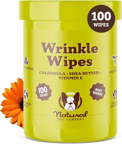 Natural Dog Company Dog Eye Wipes for Tear Stains - 100 Count in Saudi Arabia