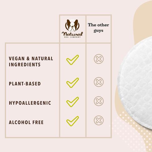 Natural Dog Company Dog Eye Wipes for Tear Stains - 100 Count in Saudi Arabia
