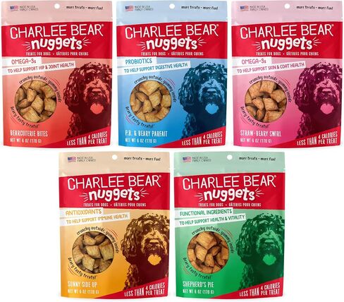 Charlee Bear Nuggets to Support Immune Health, StrawBeary Swirl with Antioxidants, Crunchy Outside and Creamy Inside, Real Strawberries, Yogurt, Cream Cheese, 6oz Bags (2), Made USA in Saudi Arabia