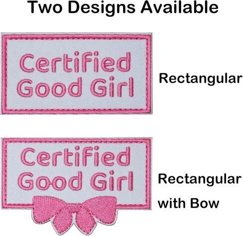 Certified Good Girl Patch with Pink Embroidery Letters, Hook and Loop Cute Tag for Dog Vest Harness in Saudi Arabia