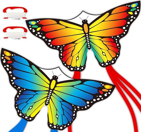 New Butterfly Kites for Kids & Adults,Easy to Fly Kite,Best Kite for Beginners,Kites for Kids Age 4-8,Large Beach Kite in Kuwait