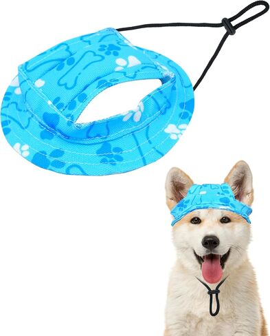Pet Show Dog Baseball Cap Paw Print Dog Fors for Small Caggy Cats Hatproof Pet Sun Hats مع فتحات الأذن القابلة للتعديل in Saudi Arabia