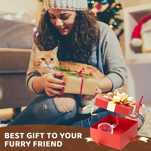 Interactive Cat Toys with Motion Activated and Chirping, Imitation Mice Design, Rechargeable Smart Pet Ball Toy for Indoor Cats and Kitten - Light Red in Saudi Arabia