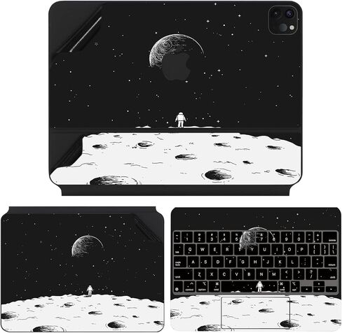 IMMOENUC 4-in-1 Colorful Skin for 2024 iPad Air M2 13 inch/iPad Pro 12.9 inch Magic Keyboard Full Body Protective Decal Vinyl Sticker Film with Keyboard Cover（for iPad Pro 12.9 6th/5th/4th/3rd） in Saudi Arabia
