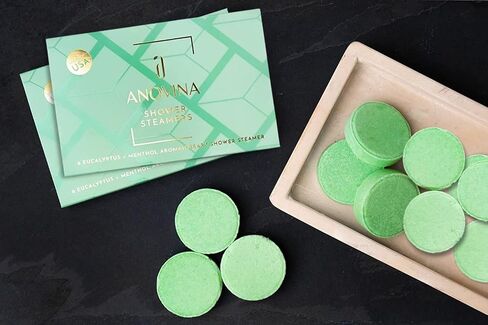 Anovina 12XL Eucalyptus Shower Steamers – Made in USA with Menthol for Aromatherapy. A Perfect Mothers Day Gift Idea. Women & Men to Enjoy a Spa-Like Shower Experience! in Kuwait