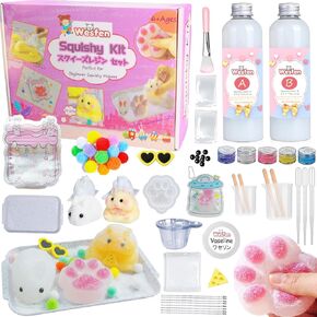Wesfen Easy-to-Use Squishy Resin Kit - 1:1 AB Liquid Silicone, Taba Squishy Kit