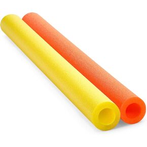 HANAIVE 2 Pack Pack Pool Noodles 41 بوصة × 4.1 بوصة من الرغوة السباحة جوفاء السباحة المعكرونة بالمعكرونة السطوع المعكرونة العوام