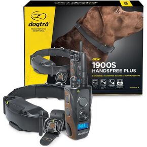 Dogtra 1900S HANDSFREE Plus Boost and Lock, Remote Dog Training E-Collar, HANDSFREE Square, 3/4-Mile Range, Rechargeable, Waterproof, High-Output, 1 Dog System, eCollar for Medium, Large Dogs