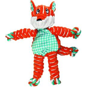 KONG - Floppy Knots Fox - Internal Knotted Ropes and Minimal Stuffing for Less Mess - For Small/Medium Dogs