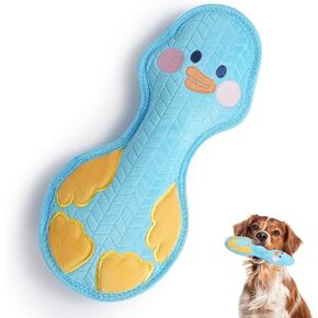 Duck Squeaky Dog Toy, New 2025 Indestructible Dog Toy for Aggressive Chewers, Stuffed Toy with Two Tough Layers, Interactive Tug Training to Keep Them Busy, Yellow in Kuwait