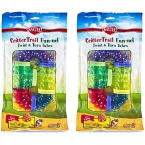 Kaytee CritterTrail Fun-nel Twist & Turn Small Animal Habitat Tubes (Pack of 2)