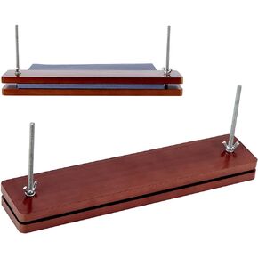 Benecreat Book Press Bookbinding ، Book Wooden Press Tool Machine Portable Binding Press Machine مع الجوز الحديدي ، قضيب المسمار للمنزل ، المدرسة ، لوازم المكتب المكتبية ، 13x2.75 "