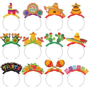 24 PCS Cinco de Mayo Sombrero Party Hats Hat Mexican Hat Fiesta Party Favors Mexican Sombrero Beadbers Fiesta Paper Beapts for Mexican Surped Party Decorts