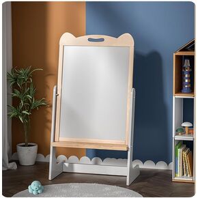 adena montessori wooden joudent-side easel height easel aprable aceel for 4-8 year joildles