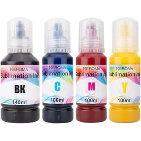 440ML Sublimation Ink Refilled Bottles Compatible for ET2400 ET2720 ET2760 ET2750 ET4800 ET-2800 ET-2803 ET-2850 Inkjet Printers
