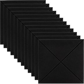 Yelsky 12PCS Cork Board للبديل 11.8 "× 11.8" ، لوحات الفلين اللطيفة للمادة اللاصقة للمكتب ، لوحات لزجة ، ديكور الجدار ، دبوس (رمادي)