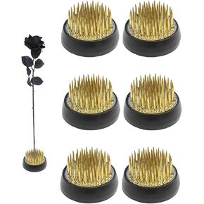 Stainless Floral Frogs Kenzan, Round Metal Flower Frog Vase Arranger Pin Holder for Ikebana, DIY Flower Craft Arrangements, Set of 3 (Silver)